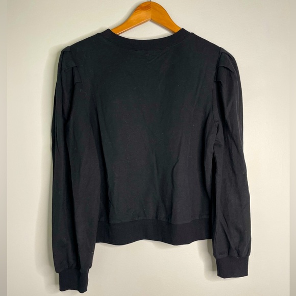 NWT SugarLips Black Crewneck Sweatshirt - Picture 5 of 8